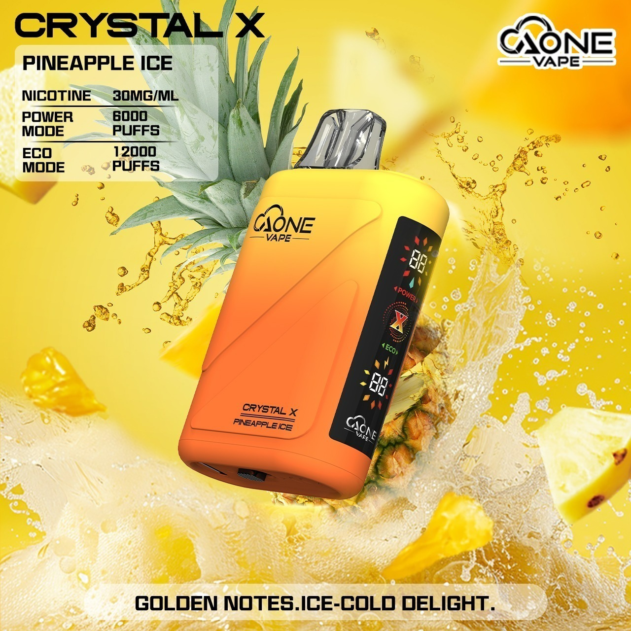 味覺達人 AONE VAPE Crystal 水晶 二代　12000口 一次性電子煙
