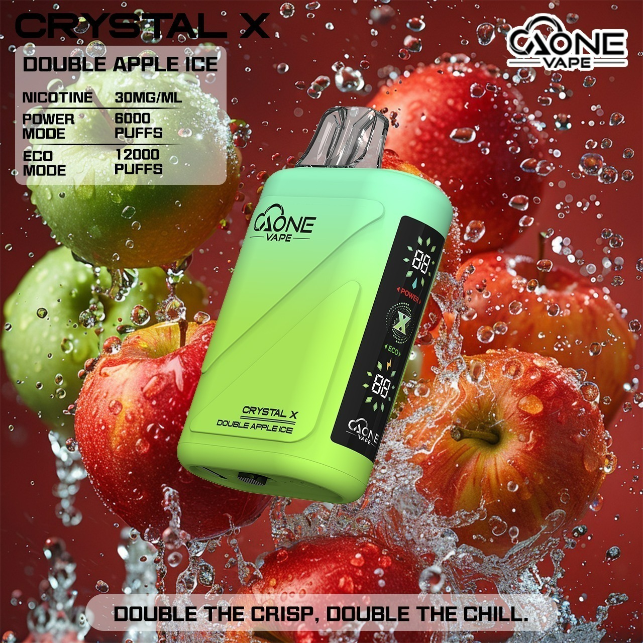 味覺達人 AONE VAPE Crystal 水晶 二代　12000口 一次性電子煙
